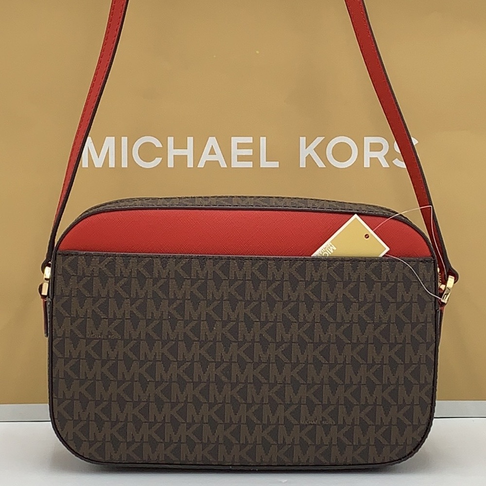 Michael Kors Jet Set Large Logo Crossbody Bag - Picture 9 of 16